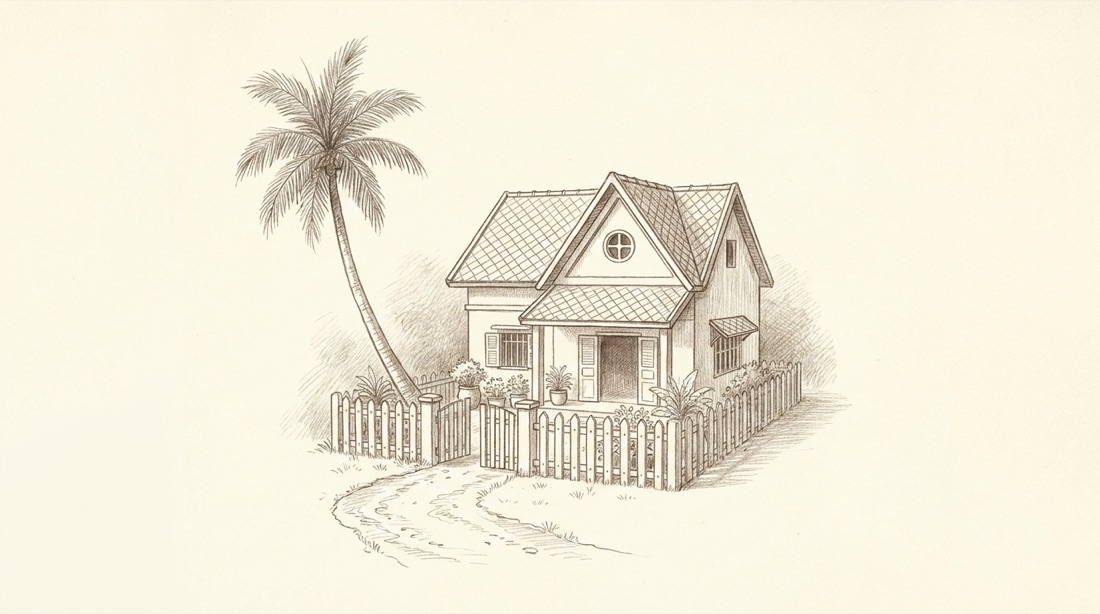 Phác thảo ngôi nhà Bình An